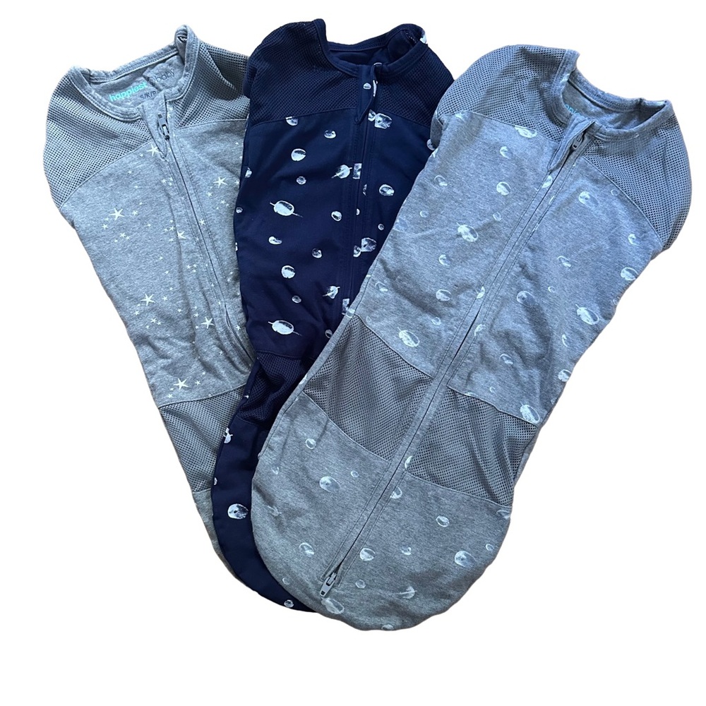 Cozy Kids Pajamas Sleep Sacks - Blue and Gray